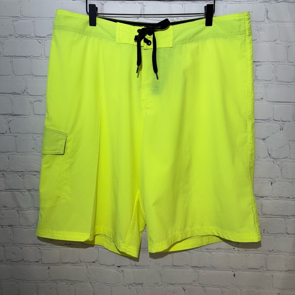 Panama Jack size 38 fluorescent yellow board shorts
